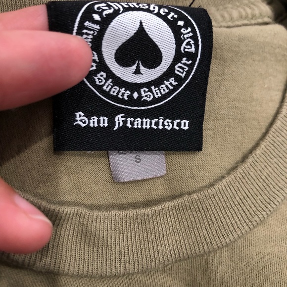 Olive green Thrasher T-shirt - Picture 2 of 2